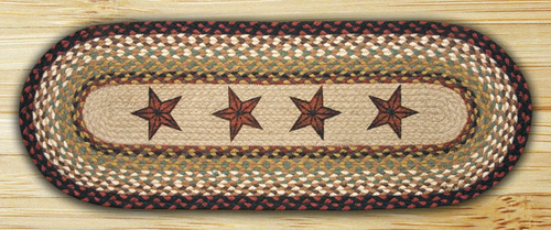 Earth Rugs 88-28-019BS Barn Stars Oval Patch