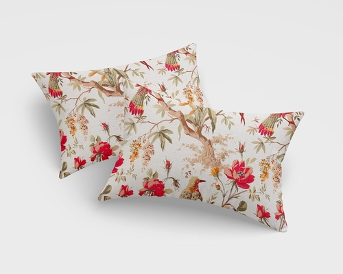 Clovertico Premium 100% Cotton Floral Paradise Pillow Covers : Set of