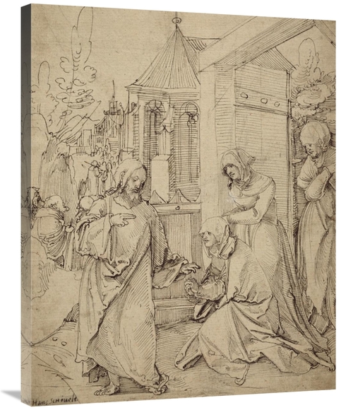 Global Gallery GCS-456774-2835-142 28 x 35 in. Christ Taking Leave of 