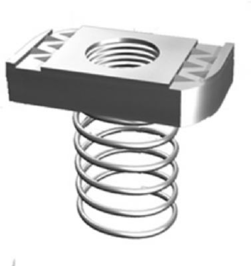 Thomas & Betts ZA1001-4EG-10 5 Pack Steel Spring Nut - 0.25 in.