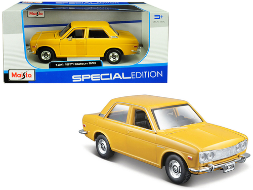 1971 Datsun 510 Yellow \Special Edition\" 1/24 Diecast Model Car by