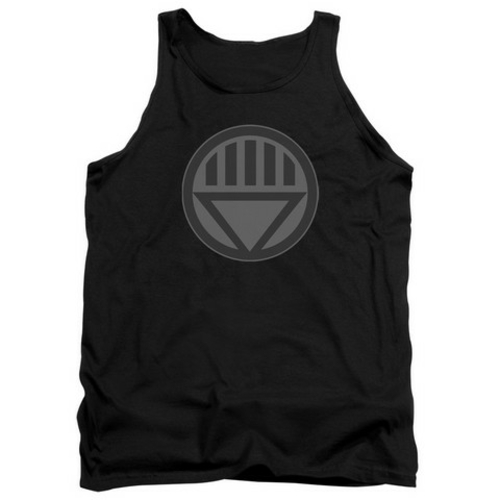 Trevco Green Lantern-Black Symbol Adult Tank Top, Black - XL