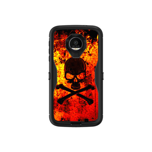MightySkins MOZDED-Bio Skull Skin for Otterbox Moto Z Force Droid Defe
