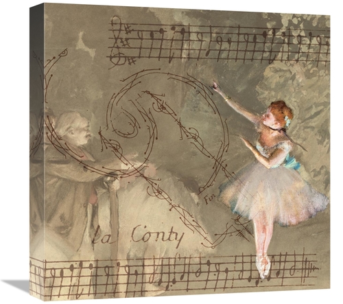 Global Gallery GCS-453935-1818-142 18 x 18 in. Degas Dancers Collage 1