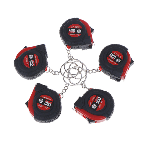 Super Mini Retractable Tape Measure  1M Keychain