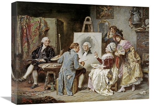 Global Gallery GCS-277534-22-142 22 in. Painter & President Washington