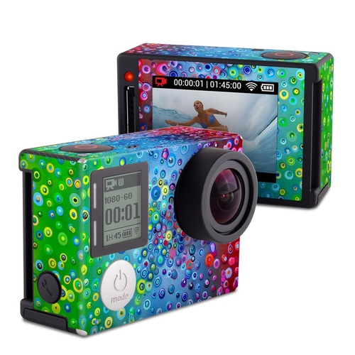 DecalGirl GPH4S-BUBL GoPro Hero4 Silver Skin - Bubblicious