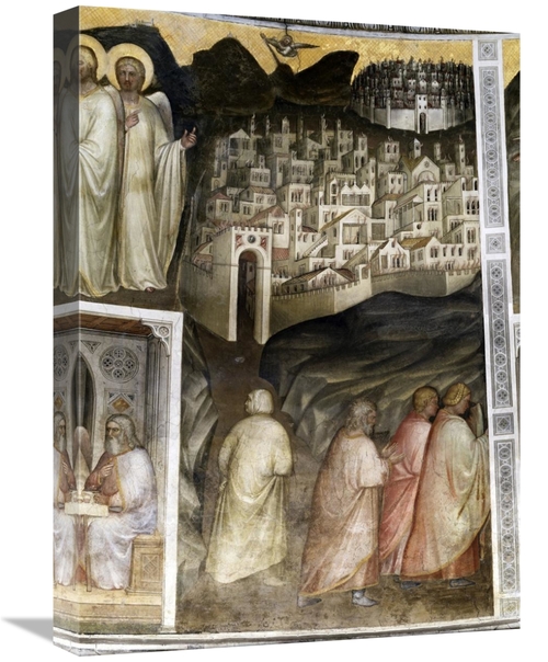 Global Gallery GCS-278556-22-142 22 in. Lots Wife Leaves Sodom From Ta