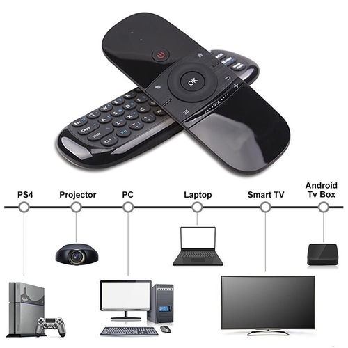 Air Mouse Wireless Keyboard 6 Axis Motion Sense IR