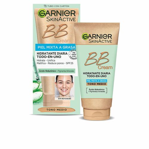 Hydrating Cream with Colour Garnier Skinactive Bb Cream Combination