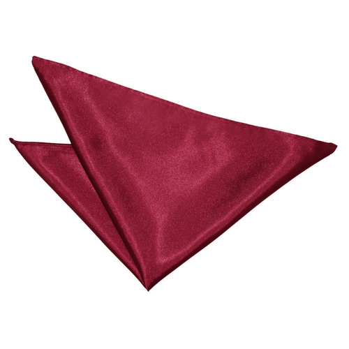 Plain Satin Handkerchief - Burgundy