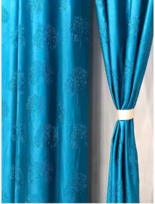 214 cm (7 ft) Polyester Room Darkening Door Curtain (Pack Of 2) 