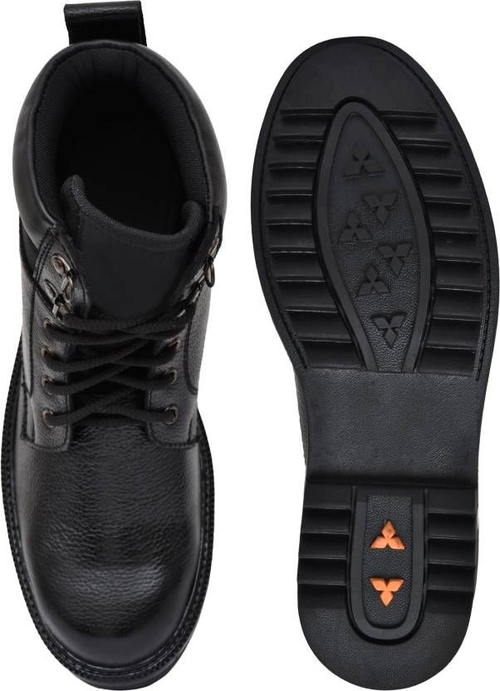 High Ankle Genuine Leather Casual and Tactical Boots For Men (Size-10)