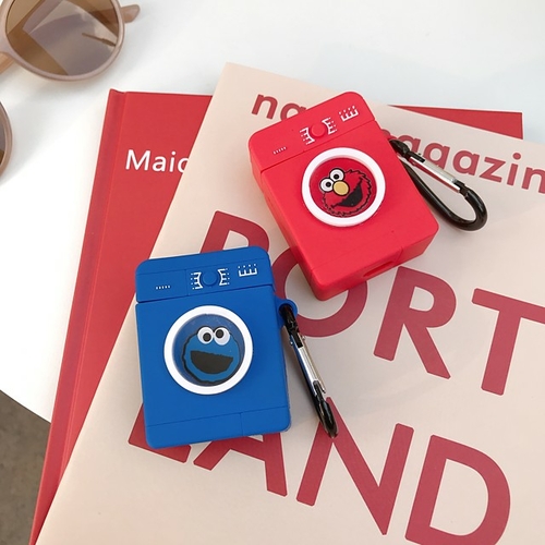3D Drum Sesame Street Washing Machine AirPods Case