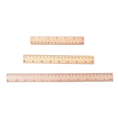 15cm 20cm 30cm Wooden Ruler Learning Office