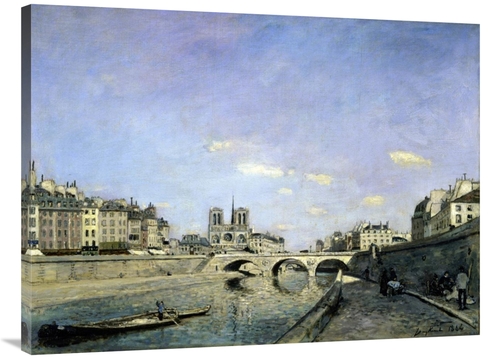 Global Gallery GCS-278086-40-142 40 in. The Seine & Notre-Dame in Pari