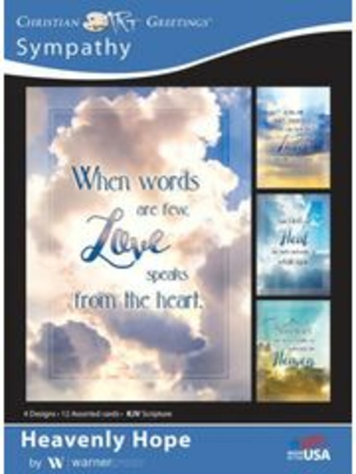 Warner Press 165837 Heavenly Hope Assorted Sympathy KJV Boxed Card - B