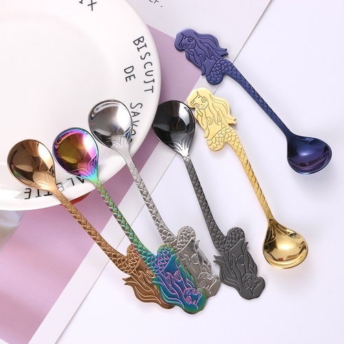 Stainless Steel Coffee Tea Spoon Lovely Mermaid