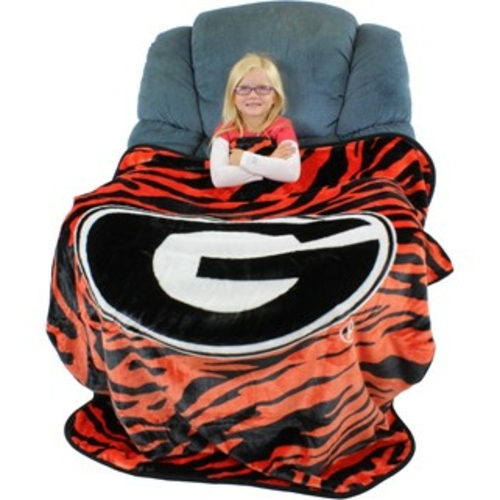 Collegecovers GEOTHSM Georiga Bulldogs Raschel Throw Blanket - 50 x 60