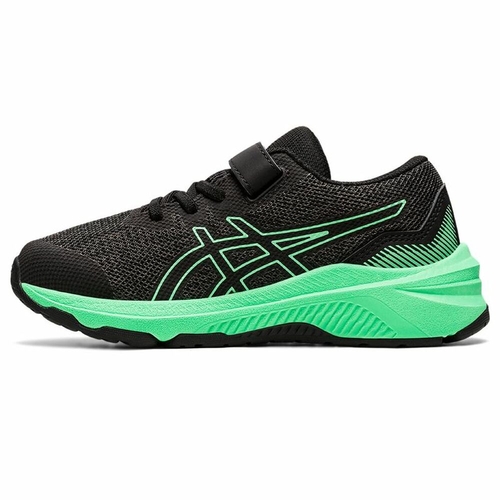 Running Shoes for Kids Asics GT-1000 11 Black/Green