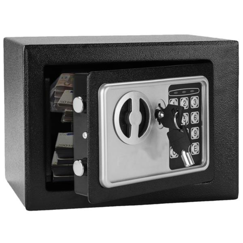 Mini Wall-in Style Electronic Code Metal Steel Jewelry Money Safe Box