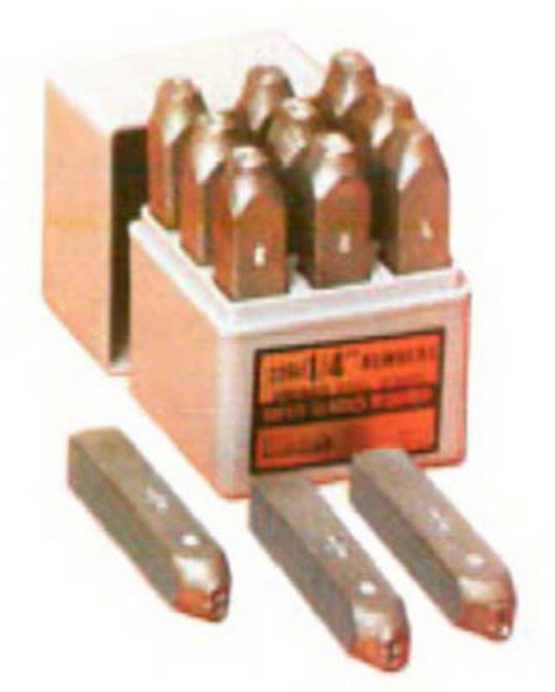 CH Hanson 20683 0.13 in. Number Stamp Set- 9 Piece