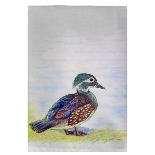 Betsy Drake GT149B F Wood Duck Script Guest Towel - 20 x 20 in.