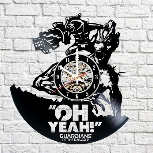 GUARDIAN OF GALAXY HANDMADE VINYL RECORD WALL CLOCK