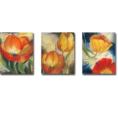 Artistic Home Gallery 1216AM708EG Summer Tulips I, II, & III b