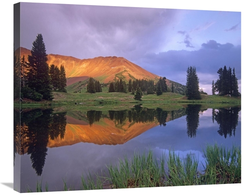 Global Gallery GCS-396821-30-142 30 in. Mount Baldy at Sunset Reflecte