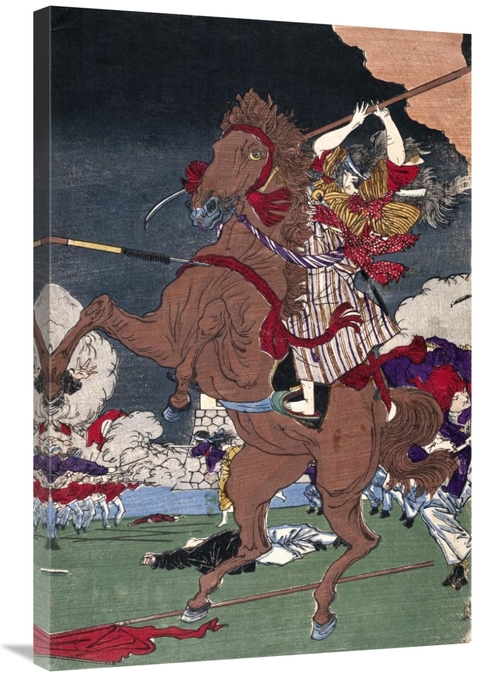 Global Gallery GCS-283024-36-142 36 in. Battle at Kumamoto Castle,