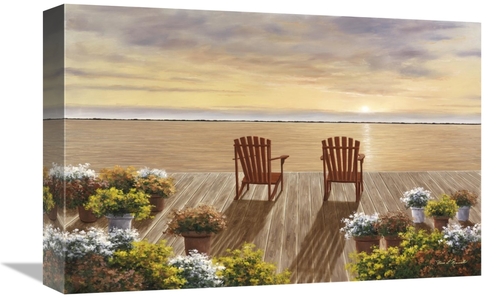 Global Gallery GCS-394002-1218-142 12 x 18 in. Evening Deck VIew Art P