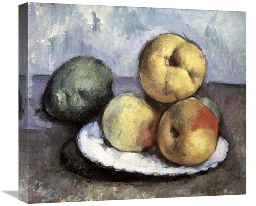 Global Gallery GCS-281848-22-142 22 in. Still Life with Apples & Peach