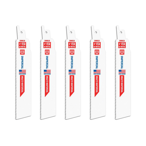 Imperial Blade 2795755 6 in. Bi-Metal Blade - 10 TPI - Pack of 5
