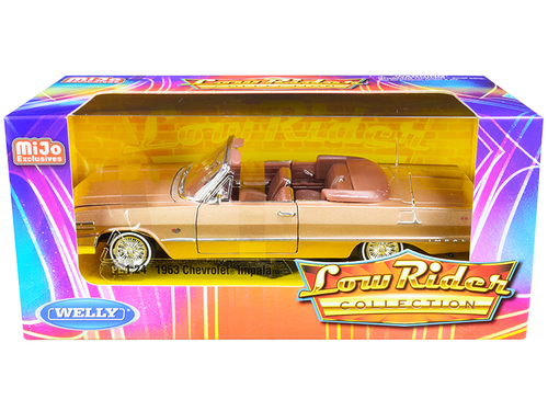1963 Chevrolet Impala Convertible Gold \Low Rider Collection\" 1/24