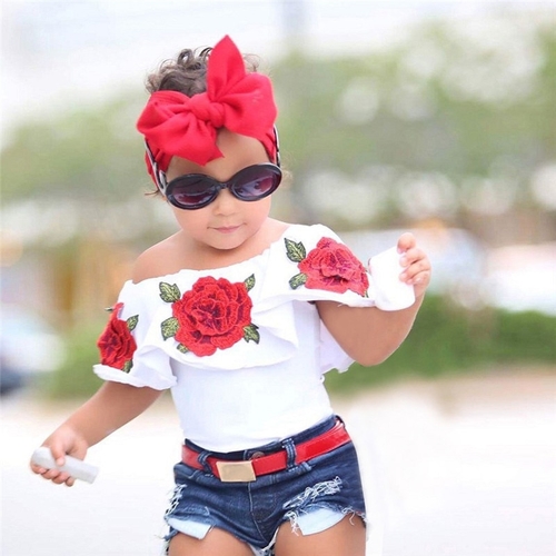 New Toddler Kids Baby Girls Summer T-shirt