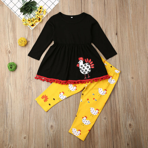 Pudcoco Autumn Thanksgiving Kids Baby Girls Long