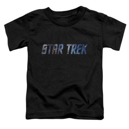 Trevco Star Trek-Space Logo - Short Sleeve Toddler Tee - Black- Small 