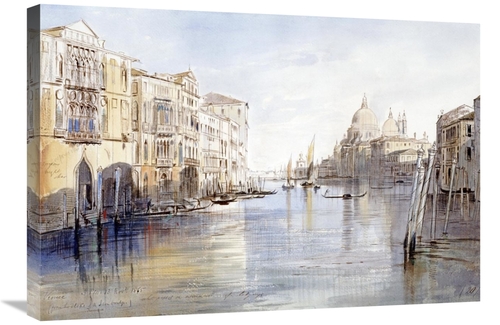 Global Gallery GCS-268235-30-142 30 in. The Grand Canal with Santa Mar