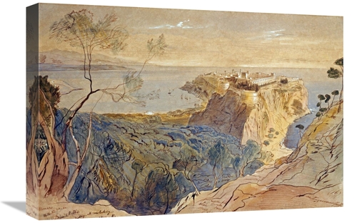 Global Gallery GCS-266737-22-142 22 in. Monaco Art Print - Edward Lear