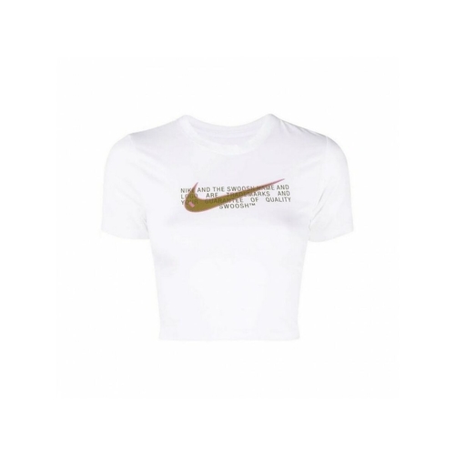 Women’s Short Sleeve T-Shirt  TEE SLIM CRP SWOOSH DN5798 Nike 100