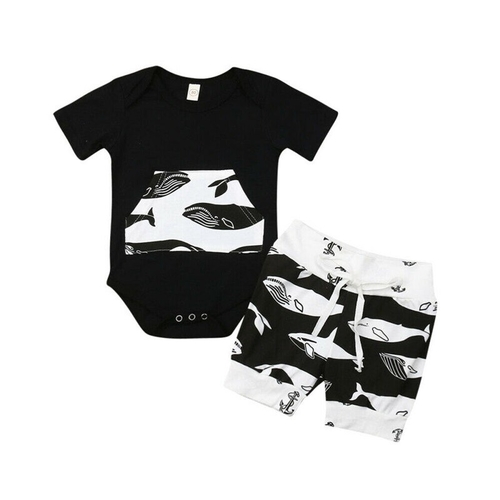 Newborn Baby Boy Girl Clothes Cartoon Romper Tops