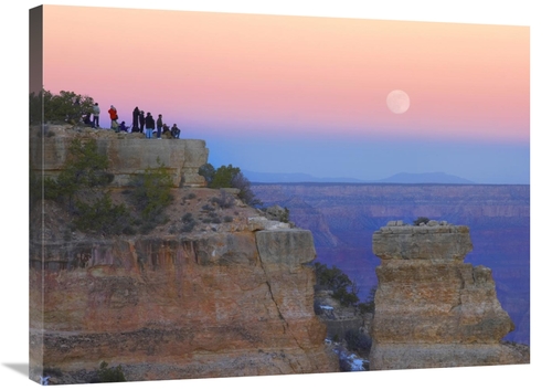 Global Gallery GCS-397138-2432-142 24 x 32 in. Tourists Enjoying Sunse