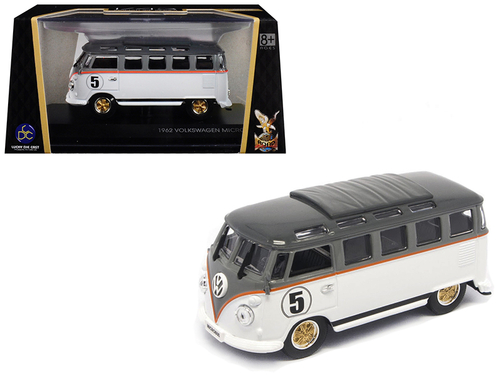1962 Volkswagen Microbus #5 Van Bus White 1/43 Diecast Model by Road