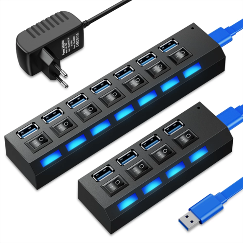 Hub USB Hub 3.0 Multi USB Splitter 4/7 Port Multiple Expander