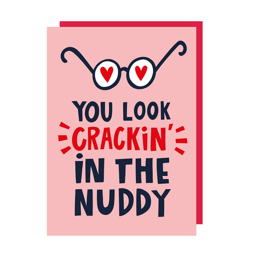 Nuddy Love Funny Card (Valentine's, Anniversary) (Pack of 6)