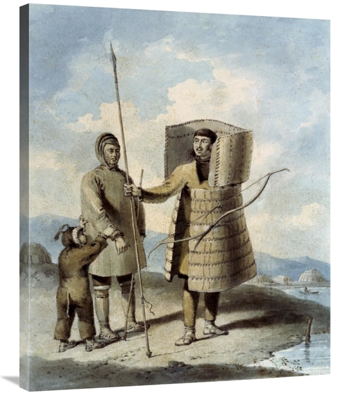 Global Gallery GCS-276537-36-142 36 in. Warrior with a Shield Art Prin