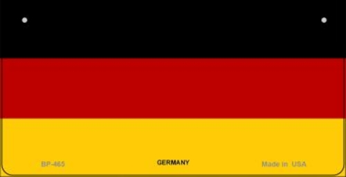 Smart Blonde BP-465 3 x 6 in. Germany Flag Novelty Metal Bicycle Plate