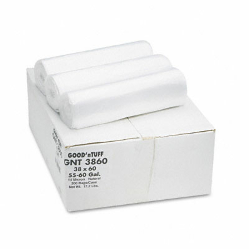 Webster GNT3860 Good nTuff Waste Can Liners  55-60 gallon  12 microns 