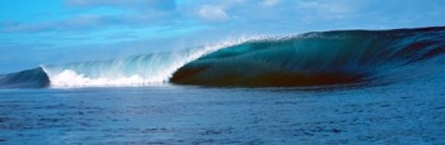 Waves splashing in the sea Poster Print by  - 36 x 12